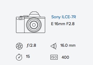 Rob Moses exif data Sony A7R 16mm fisheye converter